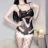 Sexy lingerie girl small fresh pink pajamas back cross strap sexy miniskirt women's suit underwear