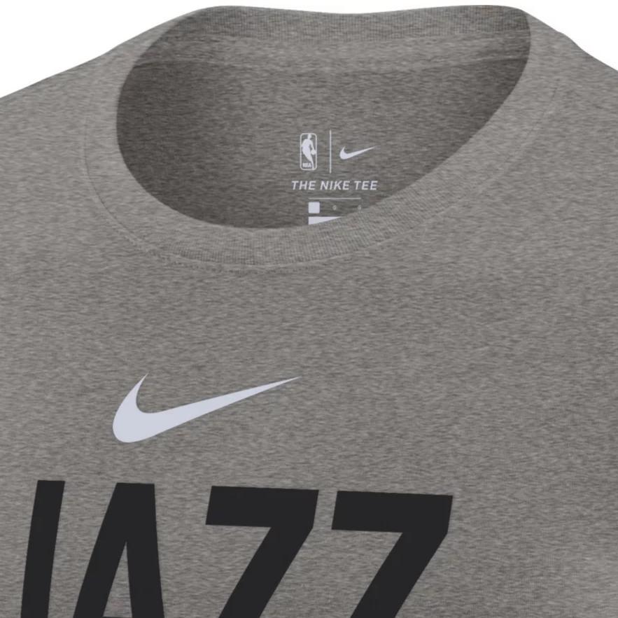 Nike Logo Letter Print Crew Neck Short Sleeve T-Shirt Men Tops Gray DR6490-063