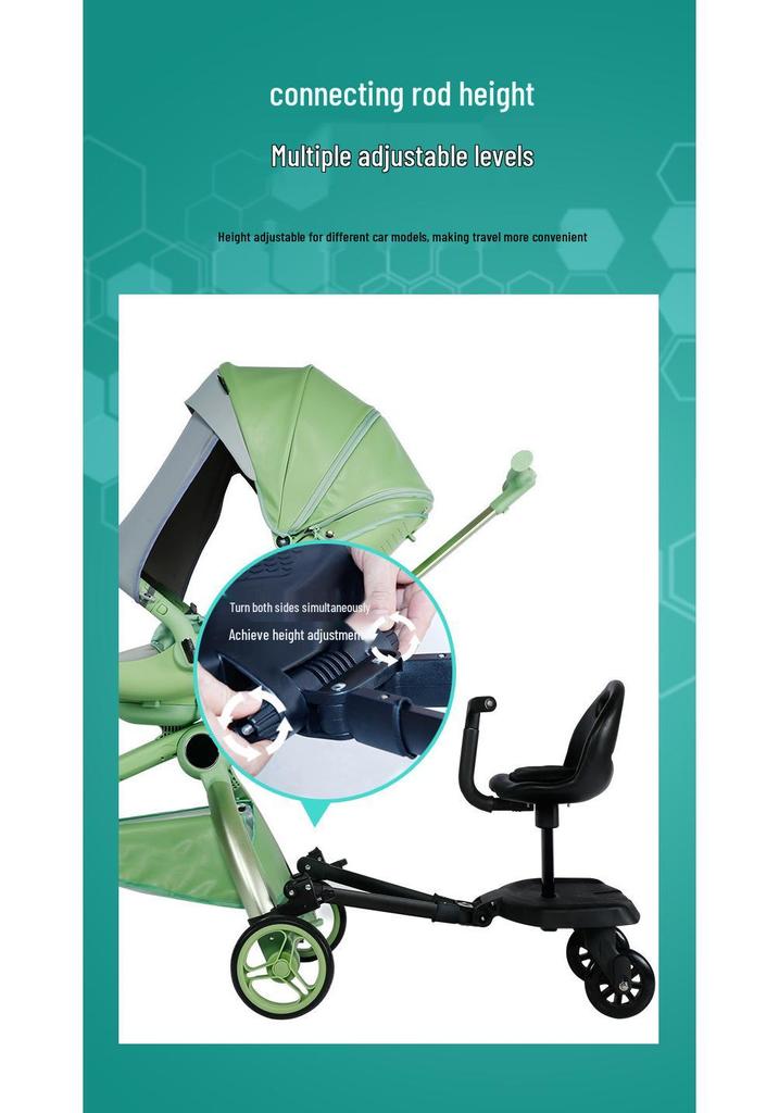 Cross-Border Dual Trailer Stroller for Kids