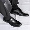 Black Gentleman Dress Shoes Men Brogues Oxford Shoes High Quality Suit Shoes for Men Classic Men's Business Casual Leather Shoes