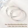 14K Gold Plated 925 Sterling Sliver Post Hoop Earrings, 2MM Thick Hoop earrings Lightweight Large Hoop Earrings for Women Trendy 20/30/40/50/60/70mm