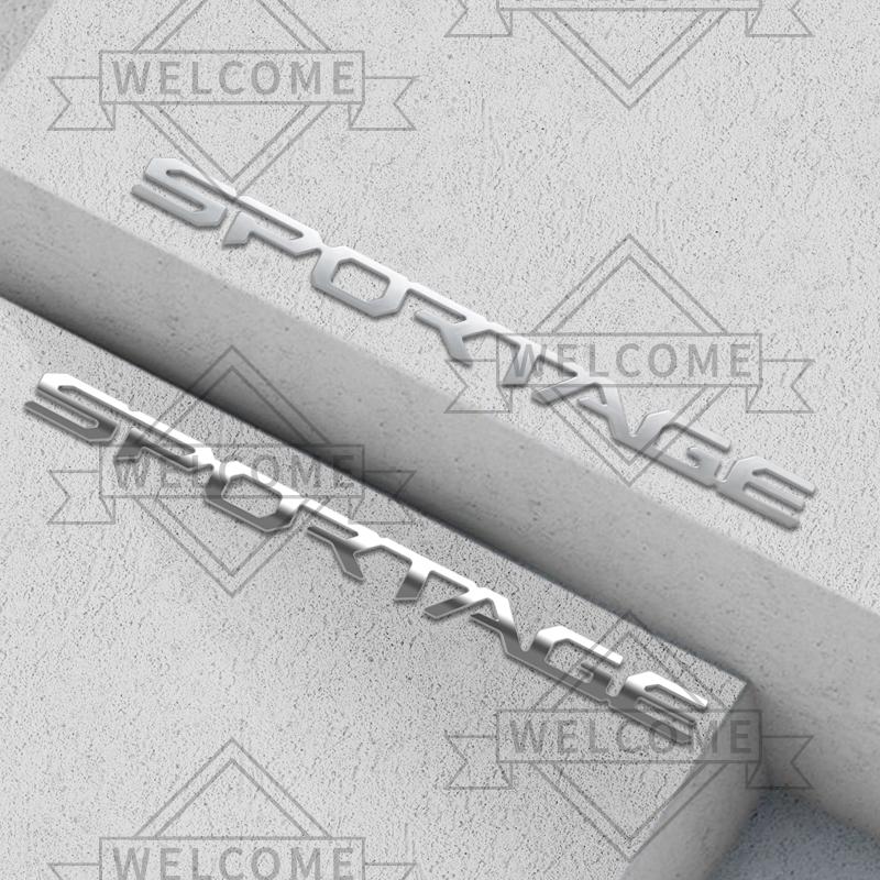 AANC1 Adesivi Auto 3D Per KIA Sportage Ibrido HEV GT Line LX EX SX Emblema Lettere Carrozzeria Auto Patch Bagagliaio Decorazione Accessori