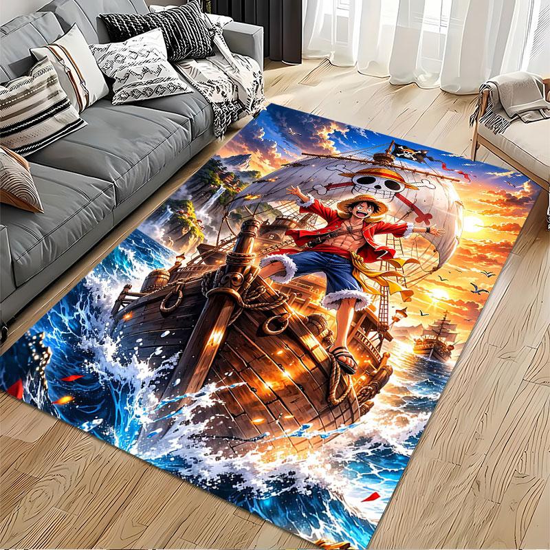 Pirate Ship Adventure Carpet Suitable As a Non-slip Mat for the Living Room or Bedroom Sofa
