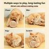 Kitten Interactive Ball Chew Toy Teething Soft Cats Toy Sisal Ball Oversized Attractive Ball Shape Teething Toy