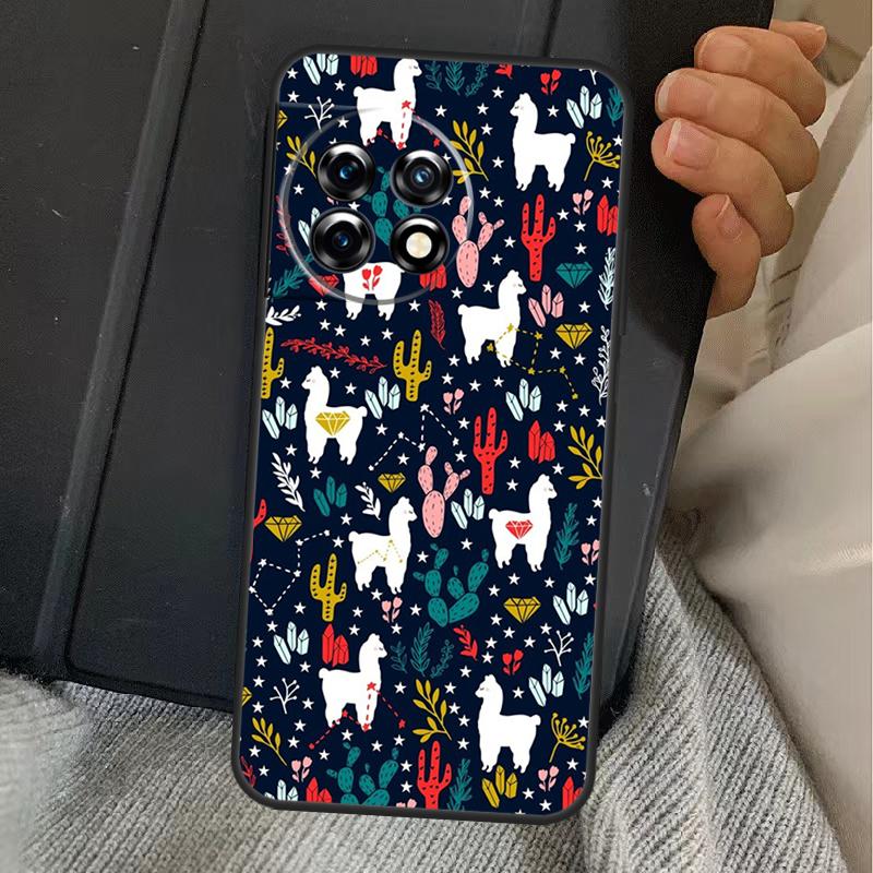 

Llama Alpaca Pattern Case For OnePlus 13T 10T 8T 10R 12R 13R 15 13 12 11 10 9 Nord CE 5 2 3 4 Lite N20 N30 Cover OnePlus Nord CE2Lite