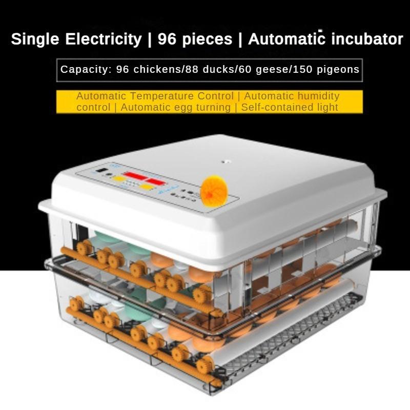 50W Fully Automatic One Click Mini Incubator Small Household Egg Hatcher Multifunctional Intelligent Incubator 53 * 24 * 48cm