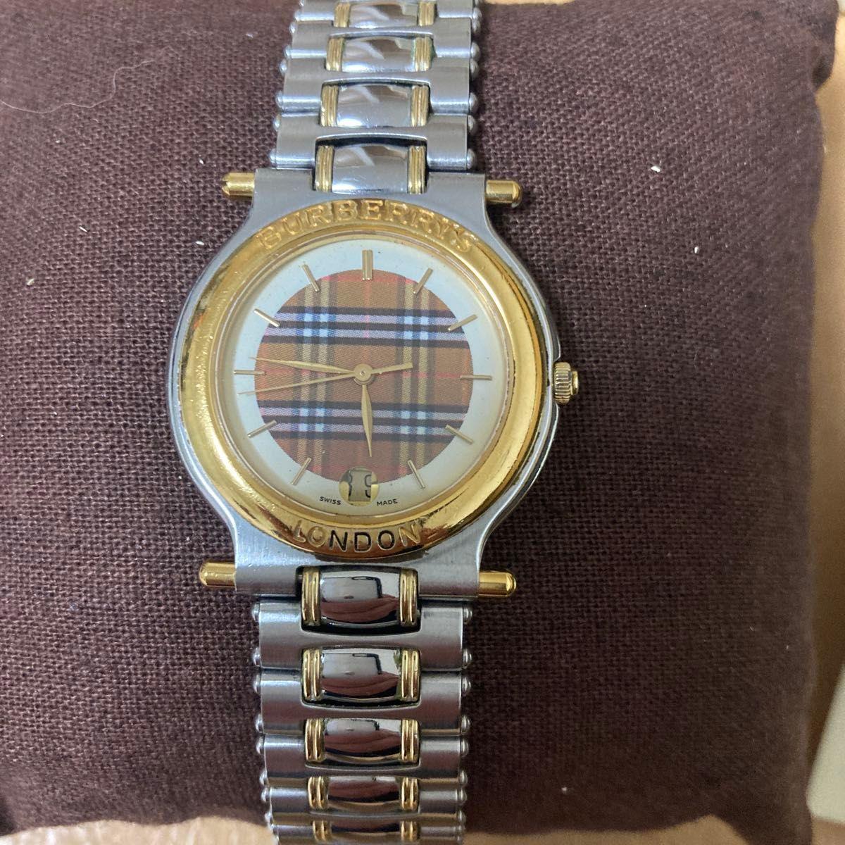 Used Special price! Beautiful item! BURBERRYS Burberry Nova Check Dial Gold