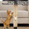 Cat Scratcher Pad with Mouse Toy Natural Sisal Cat Nail File Scratching Pad Protect Furniture Legs Easy Install for Table Leg