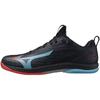 Table Tennis Shoes Wave Drive Neo 4 Lightweight Cushioning Indoor Gym Dark Gray X Red X Blue Cm 2E 21.0