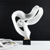 Ribbon Fluttering Statue Creative Geometric Crafts Desk Decoration Minimalist Sculpture Resin Ornaments Room Aesthetic Decor