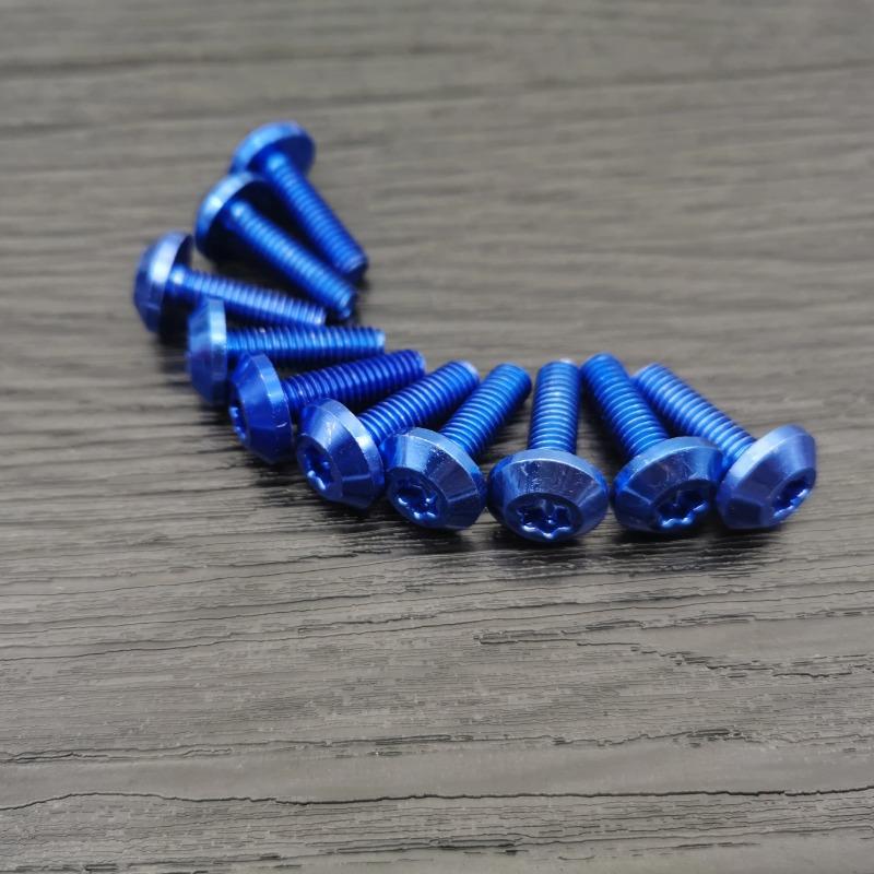 10Pcs Bolts Screw Black Aluminum Adornment M6 X 20Mm M5 X 16Mm Motorcycle Red Anodised 25Mm Bolts Red Screws M6 M5 Cap Head