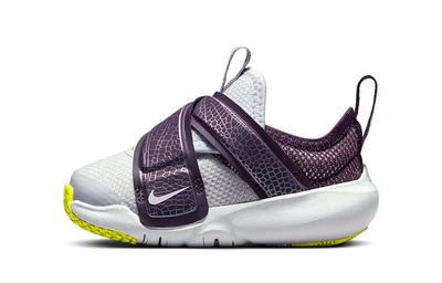 Flex Advance Slip Resistant Cushioning Abrasion Resistant Low Top Toddler Shoes White Purple Yellow CZ0189-500