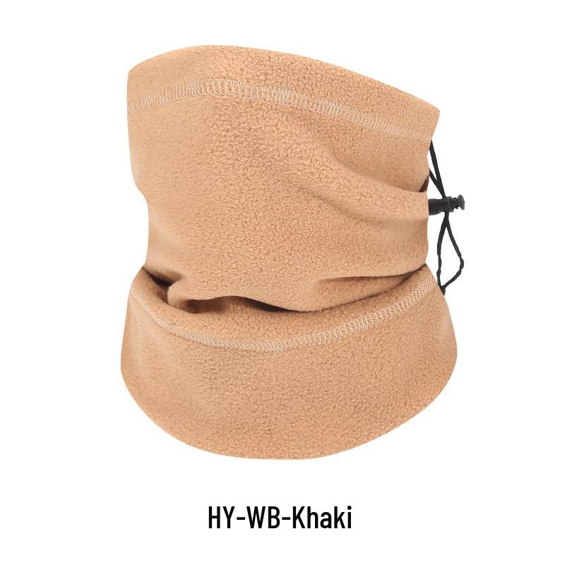 Autumn/Winter Windproof Fleece Neck Gaiter: Warm Thickened Face Mask for Cycling, Skiing, and Outdoor Cold Protection.