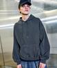 Easy Noisy Heavy Double Cotton Pigment Hoodie - Dark Grey