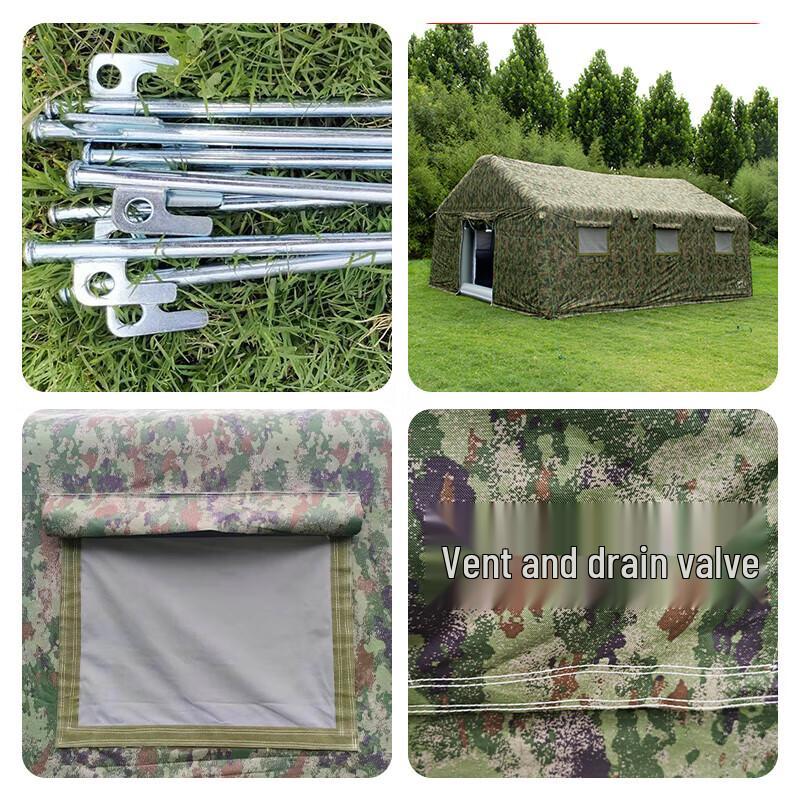 Liluofeng Outdoor Inflatable Double-Layer Camping Tent
