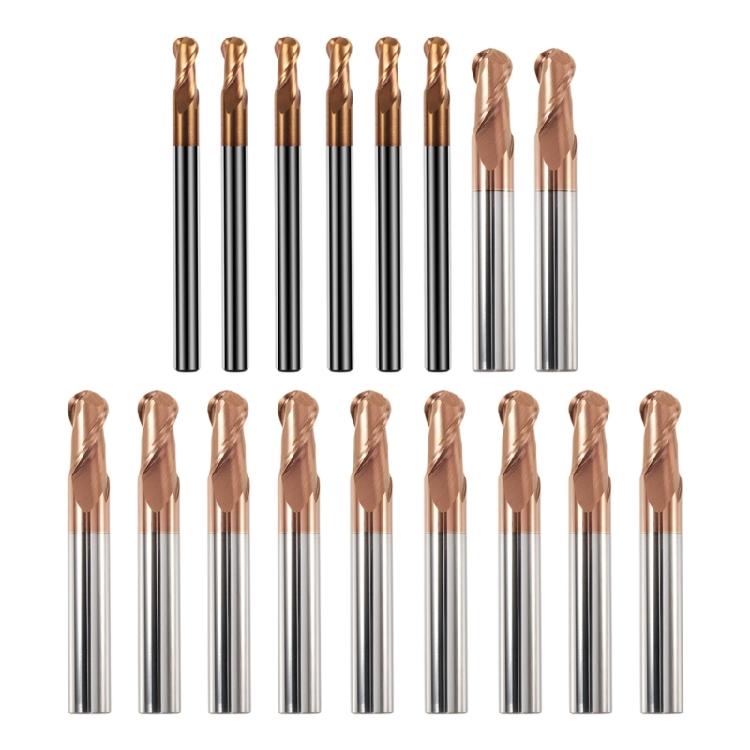 Heavy Duty Professional Ball End Mill 55HRC Hardness For Machines And Engravers Processing Steel Component In Workshops