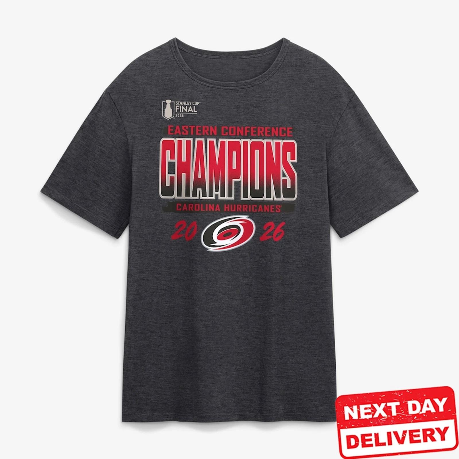 Carolina Hurricanes 2026 NHL Eastern Conference Champions Locker Room T-Shirt XL