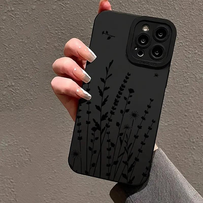 Ins Flower Painted Phone Case For iPhone 17 16 14 15 13 12 11 Pro Max XR XS 7 8 Plus Shockproof Silicone Soft TPU Cover Cases
