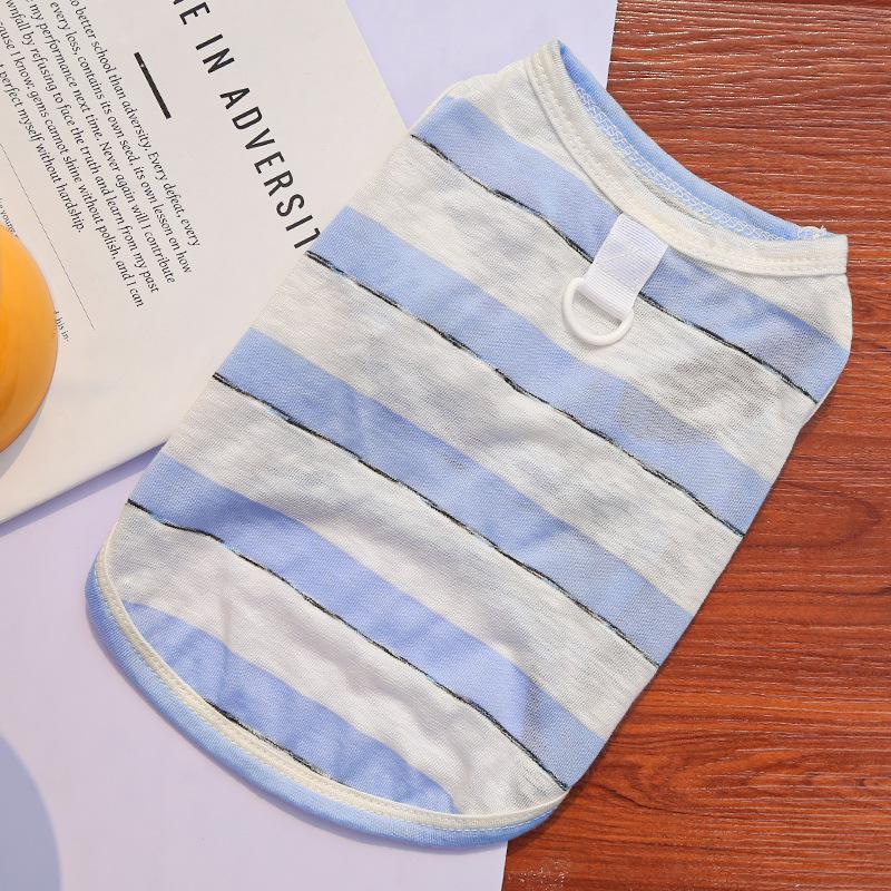 

Lightweight Cotton Dog and Cat Summer Clothes for Small-sized Pets. Suitable for Walking and Protecting The Belly To Prevent Dirt. XS синий