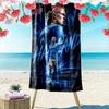 Man City'S Haaland Shines Blue Kit Beach Towel Soft Portable For Travel Absorbent Bath Towel Swim Seaside Beach Printing Beach Towel Comfort