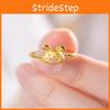 Adjustable Gold Cute Color Rabbit Ring With Adorable Smiling Face Women For