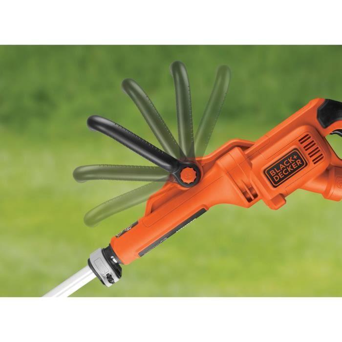 Electric Lawn Edger BLACK+DECKER - GL8033-QS - 800W - 33 Cm - Corded - Pivoting Head - Telescopic Tube