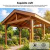 45 Degree Post Bracket 4x4in (Actual 3.2x3.2in) Angle Pergola Bracket with Mounting Screws for Gazebos Tree Houses Cabins Patios