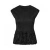 PleaTs Me Wrinkle Hem Cap Sleeve T shirT ppTsm125014
