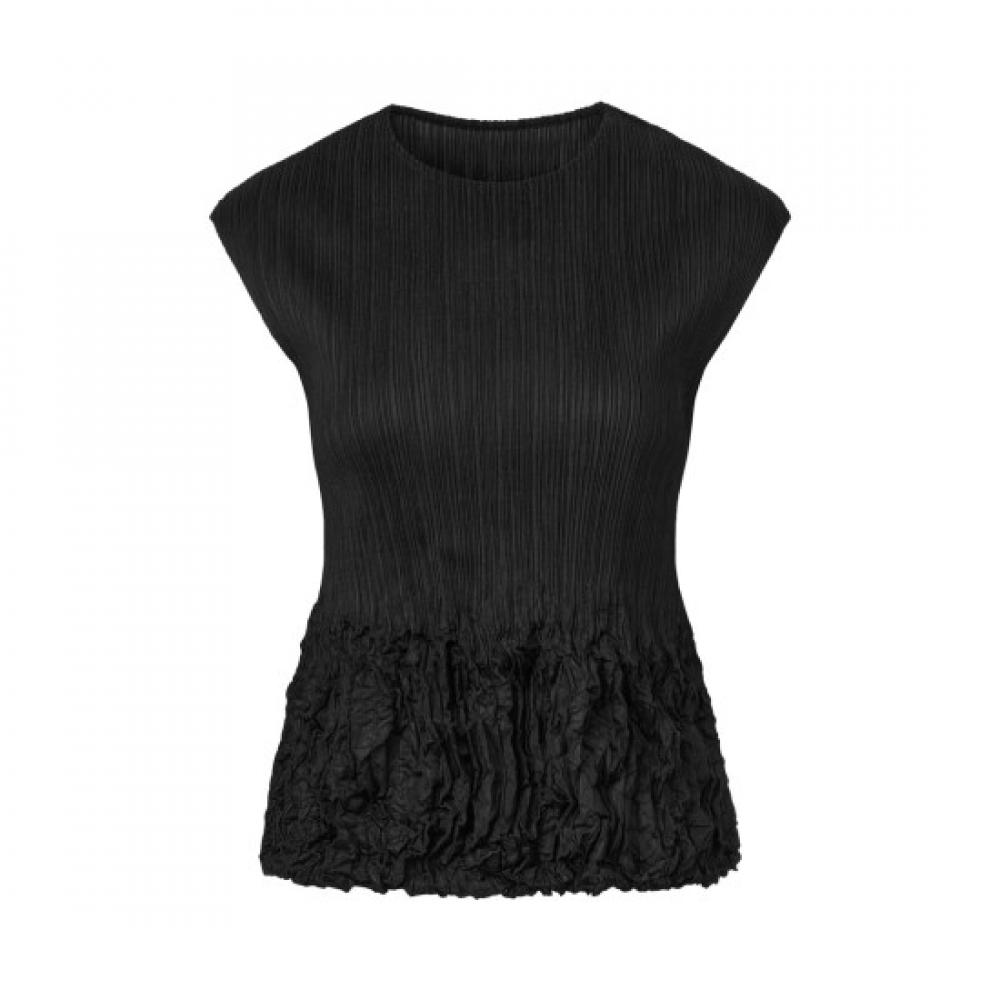 PleaTs Me Wrinkle Hem Cap Sleeve T shirT ppTsm125014