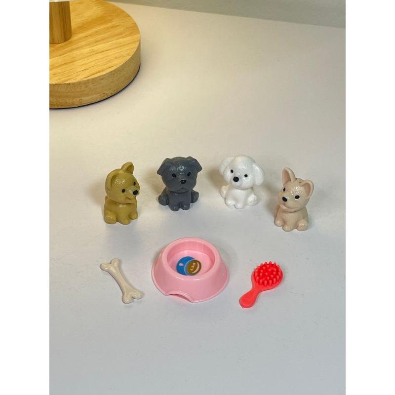 Children's Play House Pet Scene Toy Set for Boys and Girls DIY Puppy and Cat Pet Cage Toy