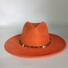 2025 Colorful Suede Wide Brim Felt Fedoras Hat for Women Men Church Jazz Cap Panama Denim Hat Wholesale Sombrero Hombre