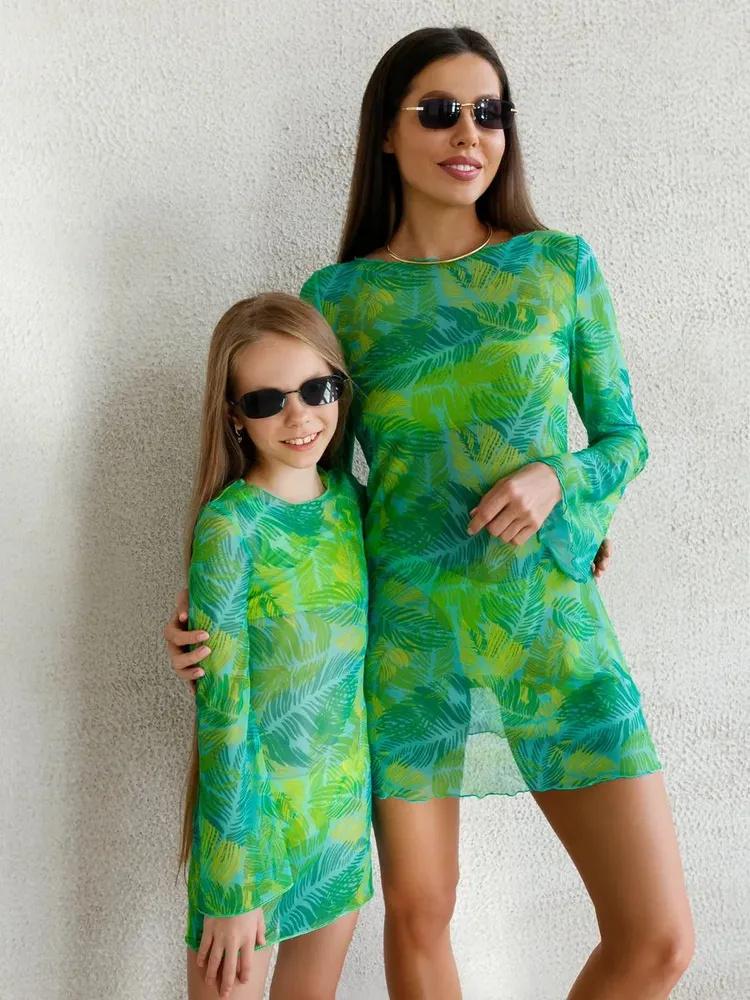 Strandrobe, Spitzentop, Netzrock