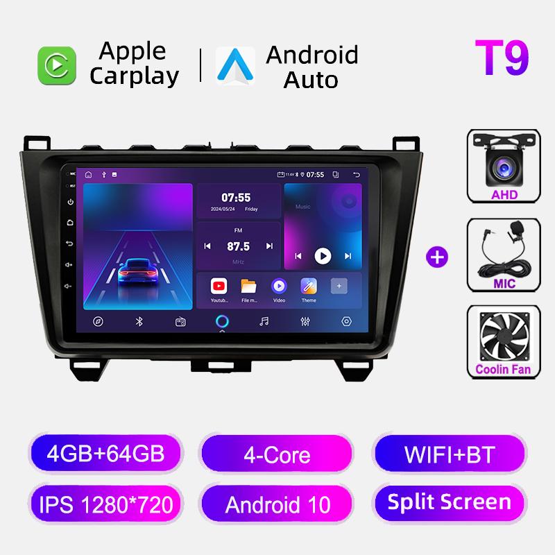 Auto Radio For Mazda 6 2007-2012 4G WIFI Car Multimedia Video Player Navigation GPS BT Wireless CarPlay Head Unit  No 2din DVD