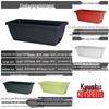KEYSHEEL Rectangular Plastic Hanging Planter with Tray
