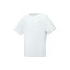 Li Ning T Shirts Unisex White Crew Neck Moderate Straight Fit AHST141-1