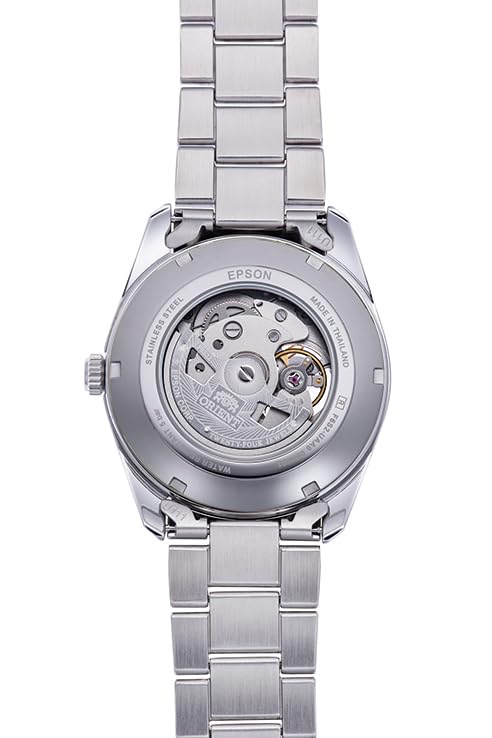 Orient Contemporary Semi-Skeleton Automatic Watch RN-AR0009L Open Heart Men's Light Blue