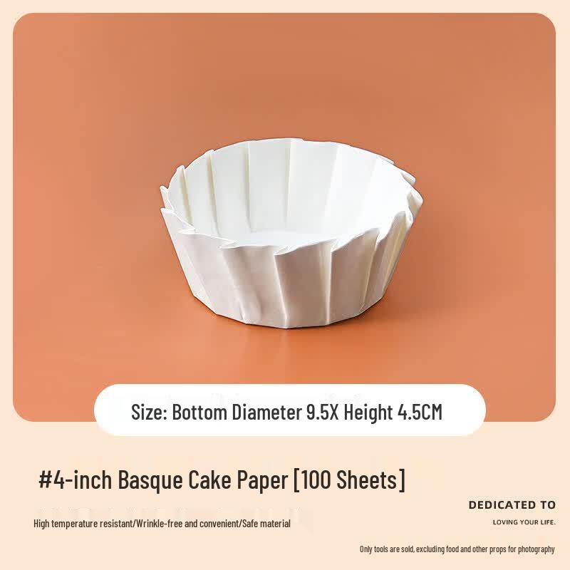 Shiseikatsu Basque Cake Baking Paper Liners