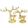 1 Piece Elk Statue Art Decoration Scandinavian Christmas Reindeer Home Crafts Vintage Gold Table Decoration Holiday Gift