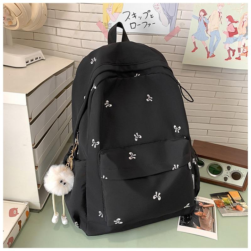 New Japanese Ins High-value, Fresh and Sweet Candy-colored Bow Backpack, Lightweight Backpack for Junior and Senior High School Students