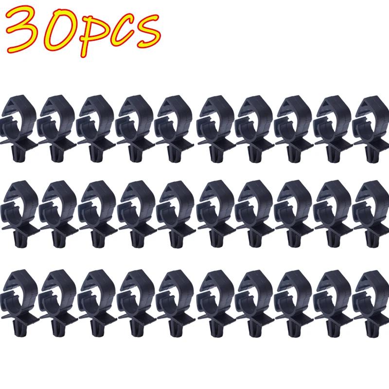 30-1pcs Car Wiring Harness Fastener Cable Ties Manager Car Route Cable Clamp Fixed Retainer Clip Auto Wire Organizers