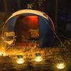 1/2pcs Waterproof Outdoor Solar Lights Garden LED Lamp Crackle Glass Ball String Lantern with Solar Battery Powered