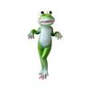 Garden Charm Cartoon Frogs Pots Hangers Funny Resins Animal Figurine Hanging Ornament for Patios and Fence Decoration