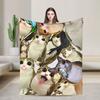 Meowl Cat Meme Chaos Collage Comfortable Blanket Trend Travel Bedding Throws Couch Bed Flannel Bedspread Sofa Bed Cover