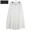 Ebure White Piping Wide Pants Bottoms 38 whiteUsed