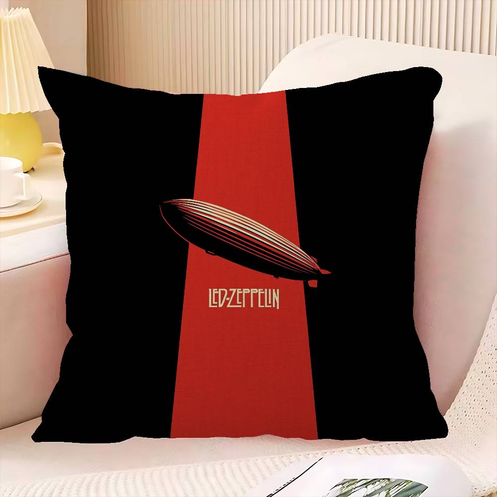 

Vintage Band LLed ZZeppelin Pillow Covers Cartoon Sofa Decorative Home Doublesided Printing Short Plush Cute Cushion Cover 30x30 cm