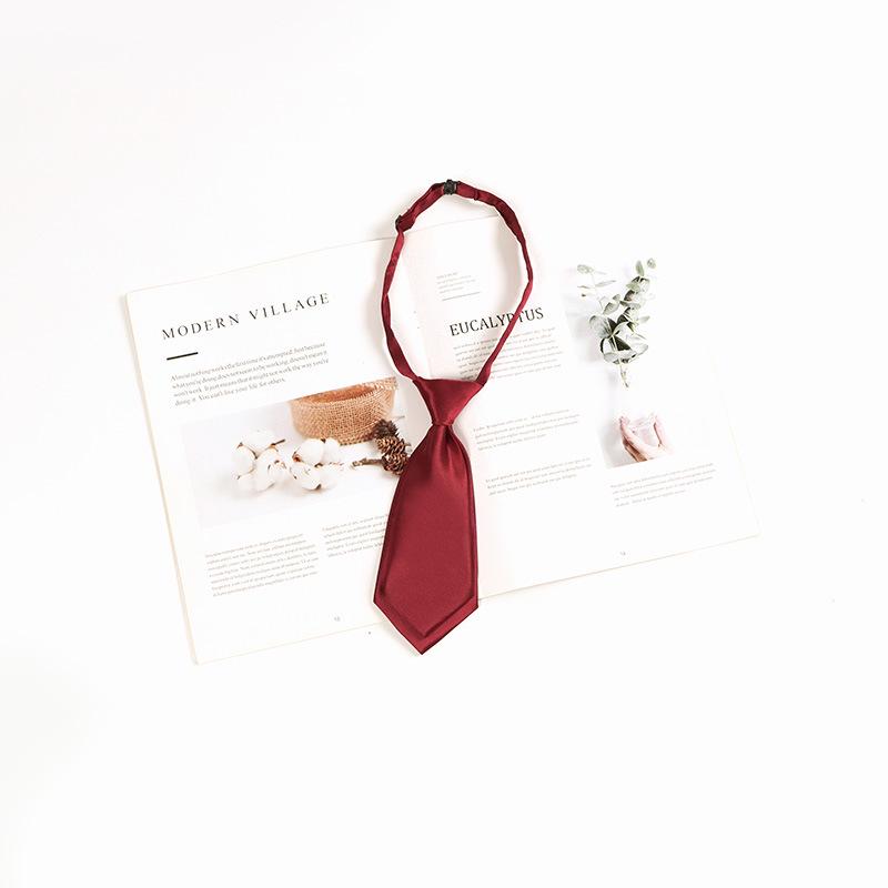 Graduation Photo Burgundy Bow Tie for Women & Men - Japanese JK Academy Style