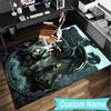 Custom Name Rug Alien Fire Area Rug Suitable for Indoor And Outdoor,Carpets for Homes, Offices,Living Rooms,Home Decor,Christmas Gift