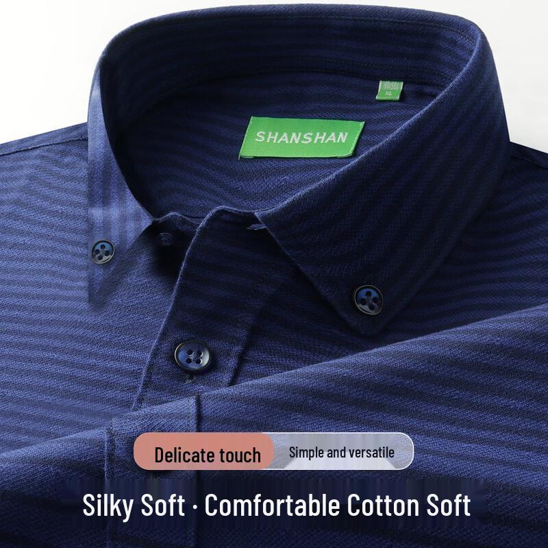 Men s Cotton Blend Casual Long Sleeve Collared Shirt XL