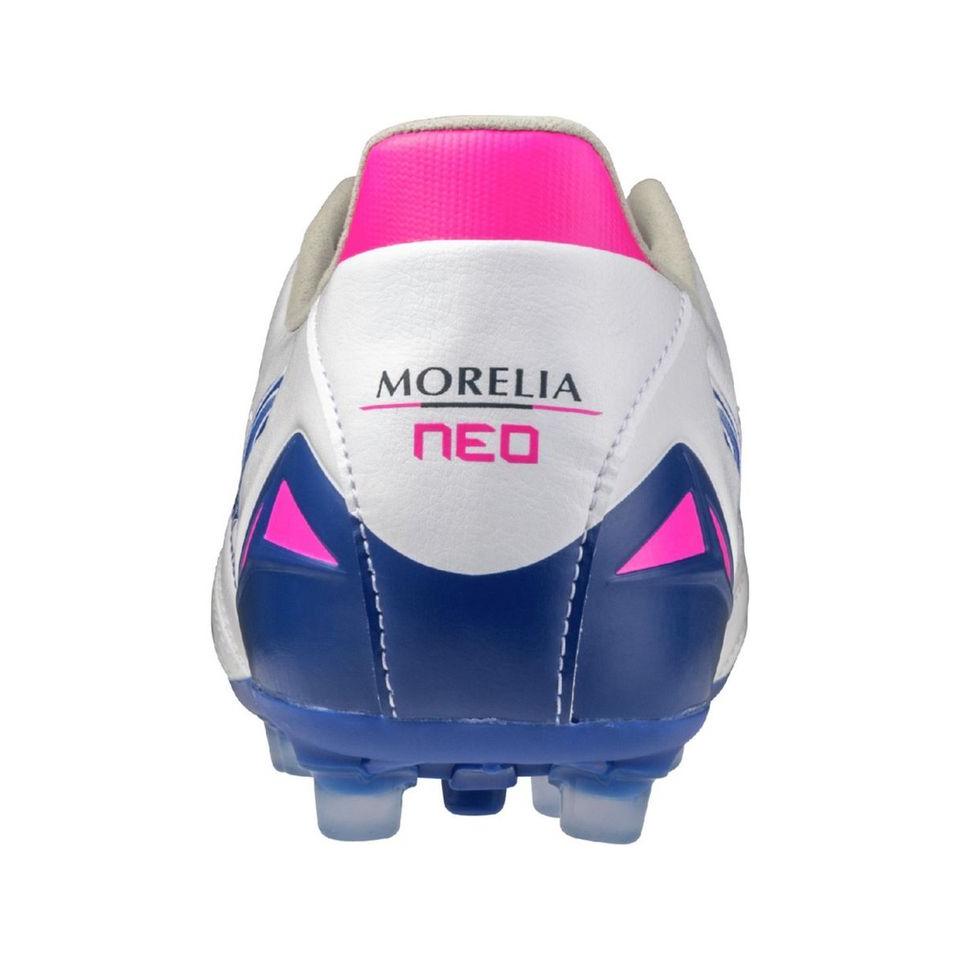 Mizuno Morelia Neo 4 Comfortable Versatile Non-Slip Durable Breathable Soccer Shoes Unisex Sneaker White Blue P1GA253525