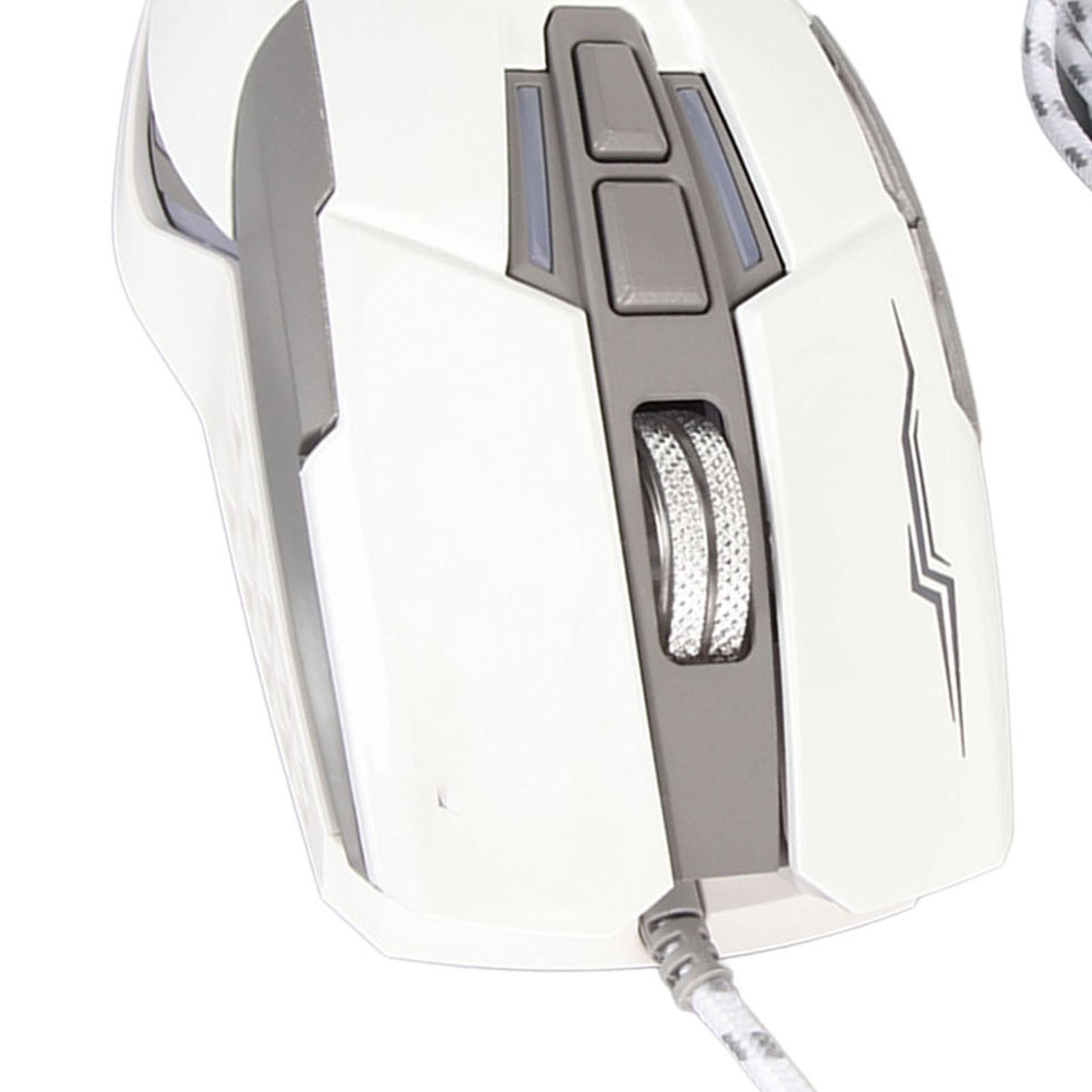 

Проводная игровая мышь в форме спортивного автомобиля, USB-оптическая компьютерная мышь, светодиодная подсветка, 4 регулируемых DPI до белый